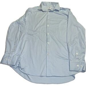 Mizzen+Main‎ Spinnaker Mens XXL Trim Fit Blue Checkered Button Down Shirt